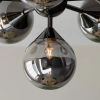 Sufitowa lampa do salonu Oscar 101147 loftowa czarny przydymiony