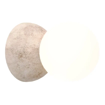 Ledowa ścienna lampa Eye W0427 opalowa kula kamień naturalny
