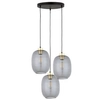 Lampa wisząca do salonu Delta 4840 TK Lighting owalna przydymiona