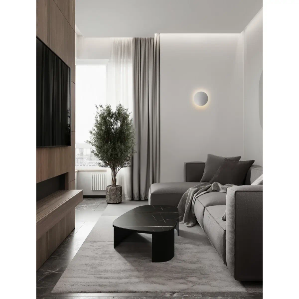 Okrągły naścienny kinkiet SARVINO LE45554 LED 13W 3000K IP54 biały