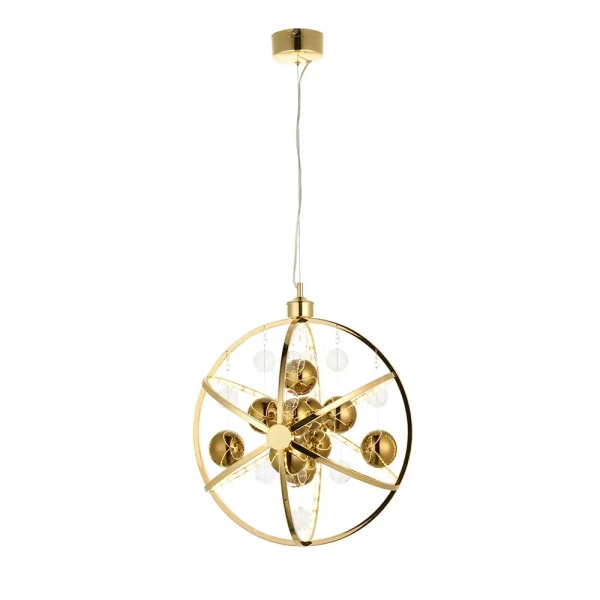 Wisząca lampa Muni 102608 LED 8,53W 3000K balls kule złoty przezroczysty