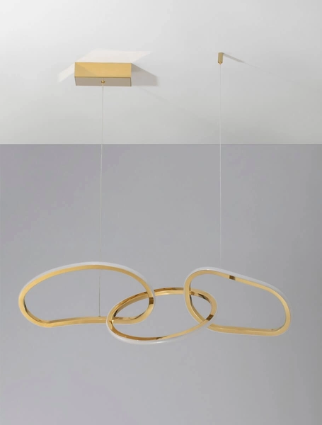 Wisząca lampa Celaya LE42759 Luces Exclusivas pierścienie LED 40W 3000K złote