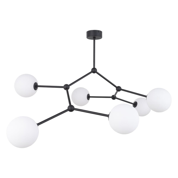 Wielopunktowa lampa sufitowa kule Fairy 4856 TK Lighting balls czarna biała