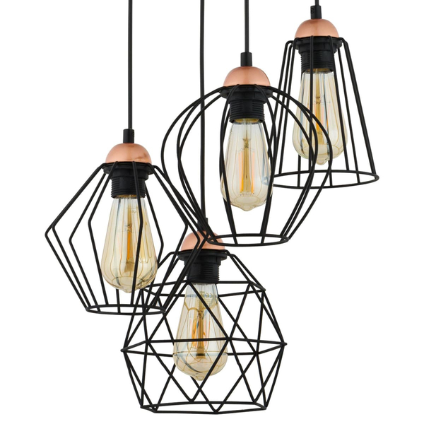 Wisząca lampa wielopunktowa Galaxy 1643 TK Lighting czarna miedziana