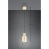 Beżowa lampa Agudo 319400144 tuba sufitowa z regulacją 1x10W E27
