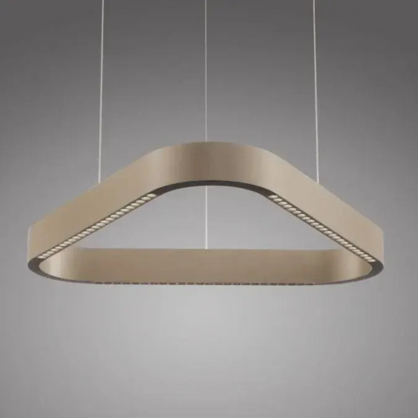 Opuszczana lampa wisząca na pilot Q-STRETTO brązowa 2690-97 2xLED 61W 2200-5000K CCT