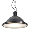 Industrialna LAMPA wisząca NAUTILIUS L 10269106 Kaspa metalowa OPRAWA okrągły ZWIS na łańcuchu czarny