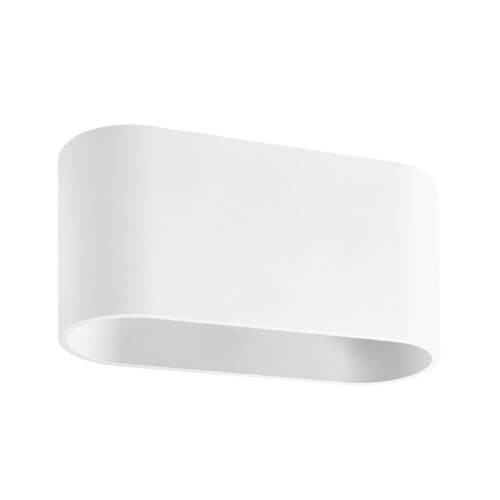 Ścienna LAMPA kinkiet TOBIAS 03960 Ideus owalna OPRAWA metalowa loft biała