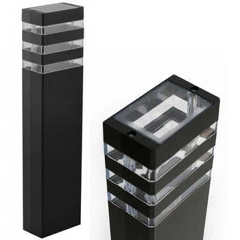 Metalowa lampa ogrodowa SLP8007 nowoczesna outdoor czarna