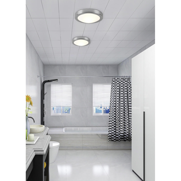 Okrągła lampa sufitowa CONDUS 6801011-06 IP44 szklana chrom