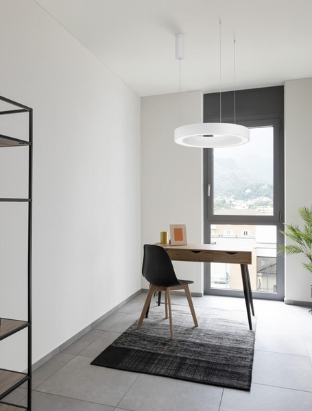 Okrągła lampa wisząca SONORA LE42807 do kuchni LED 50W 2700-4000K biała