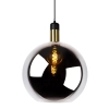 Loftowa lampa wisząca Julius 34438/40/65 Lucide szklana czarna złota