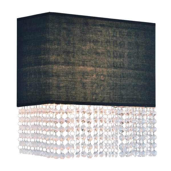 Dekoracyjna lampa ścienna Glamour AZ1587 Azzardo kryształy czarna