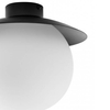 Kulista lampa nasufitowa Kuul KLC12000 szklana kula biała czarna