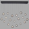 Molekułowa lampa wisząca E-POPUP czarna szara 2589-15 19x3W 2200-5000K