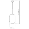Lampa zwisająca do salonu ALIAS BLACK ML0323 szklana kula czarny
