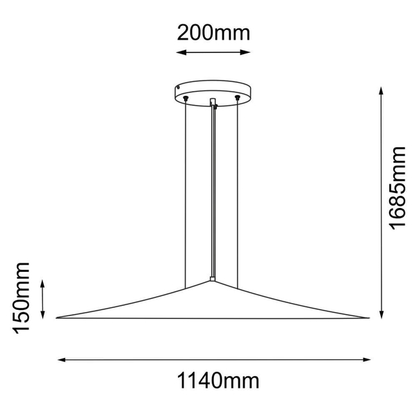 Metalowa lampa wisząca Brito 5070 Shilo stożkowa zwis do kuchni platyna