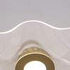 Modernistyczna LAMPA sufitowa CALI LE41369 Luces Exclusivas metalowa OPRAWA plafon LED 31W 3000K falująca meduza złota