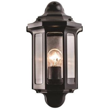 Kinkiet elewacyjny Traditional 1818S Saxby latarnia vintage IP44 czarny