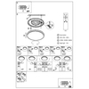 Nowoczesna LAMPA sufitowa SONNY 41586-18 Globo okrągły plafon LED 18W 3000K - 6000K z pilotem srebrny
