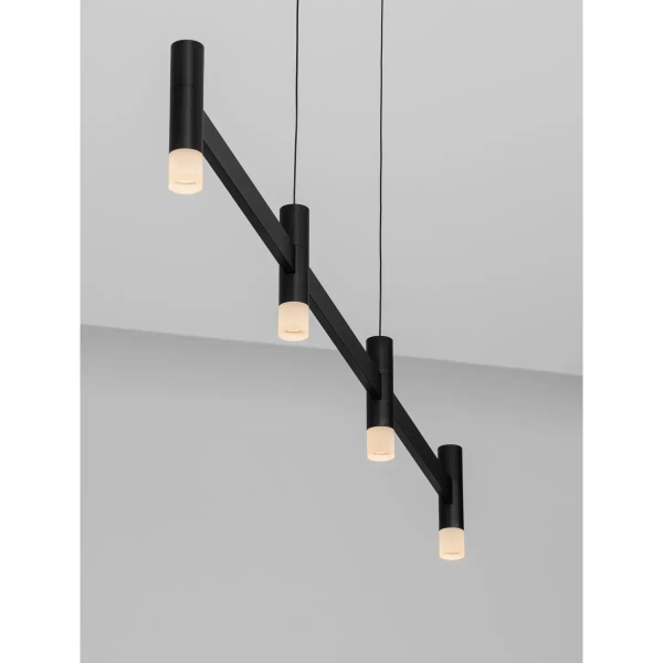 Wisząca lampa do jadalni CORVETA LE45427 LED 17W 3000K czarna