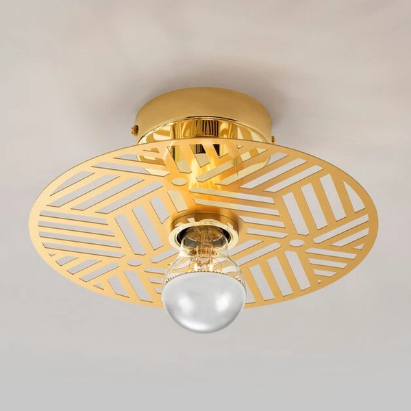 Ścienna lampa jadalniana BAMEPA LE43700 okragła złoty