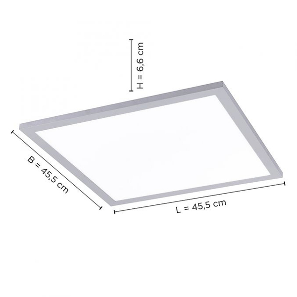 Lampa sufitowa 14755-21 LED 22W 2700-5000K z pilotem kwadratowa biała