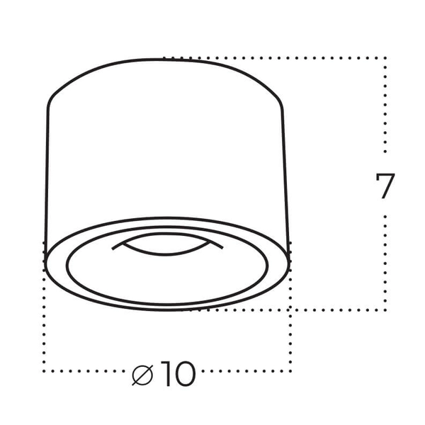 Sufitowa lampa regulowana Costa AZ6033 LED 12W 3000-6000K tuba czarny