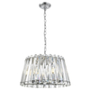 Kryształowa lampa wisząca Mirabell glamour crystal do salonu chrom