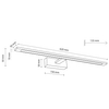 Naścienny kinkiet Gallery 18002 LED 20W 4000K nad obraz czarny