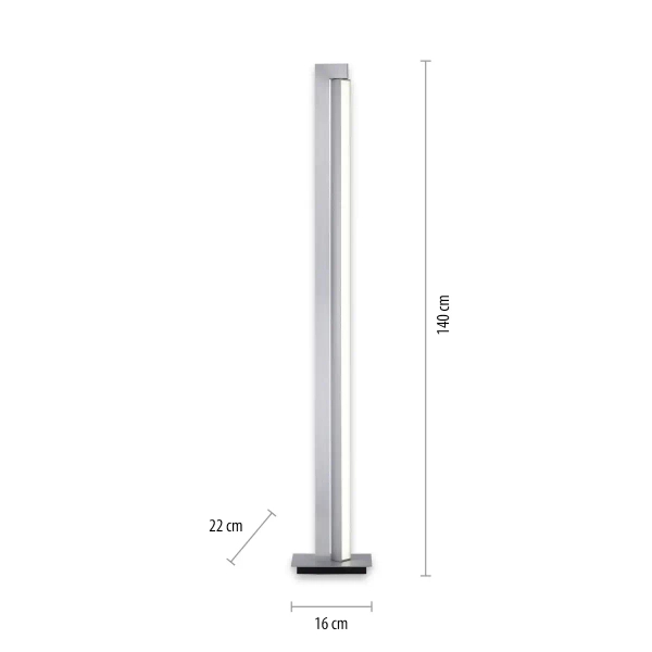 Stojąca lampa na pilot PURE-LINES biała 421-95 1xLED 23W 2700-5000K z regulacją barwy