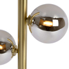 Loftowa LAMPA podłogowa TYCHO 45774/04/02 Lucide stojąca OPRAWA szklane kule przydymione mosiądz