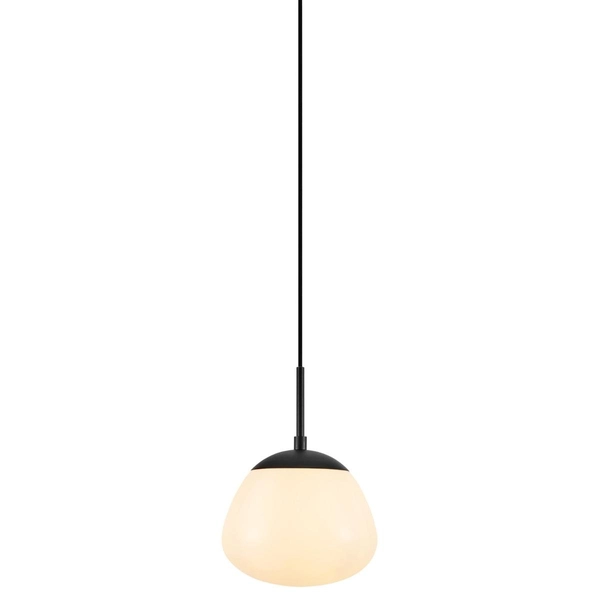 Lampa wisząca do salonu Rise 108547 Markslojd szklana biała czarna