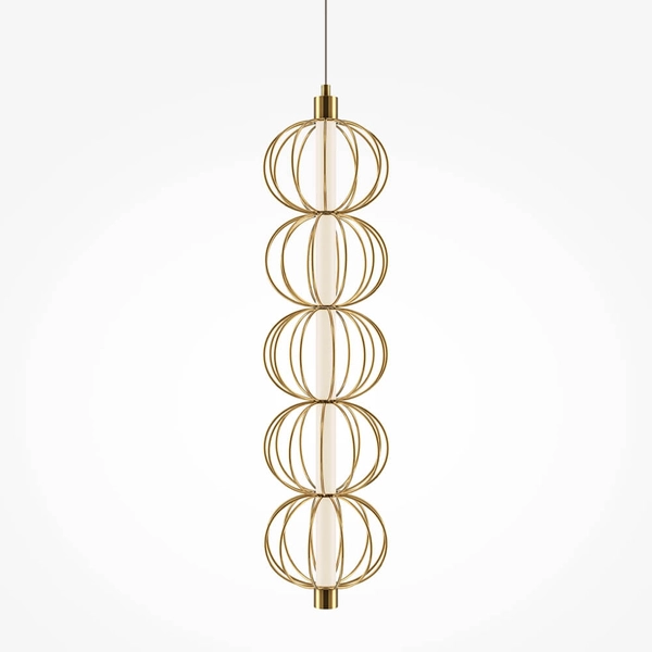 Wisząca lampa Golden Cage MOD216PL-L10G3K Maytoni LED 17W 3000K kule złota