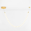 Lampa zwisająca MOCA LE44208 LED 48W 3000K pearl bubbles biała złota