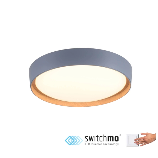 Sypialniana lampa sufitowa Emilia 14347-15 Just Light LED 32W 3000K szary