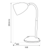 Lampa stołowa z włącznikiem LOGIC BLACK ML1635 do biura czarna