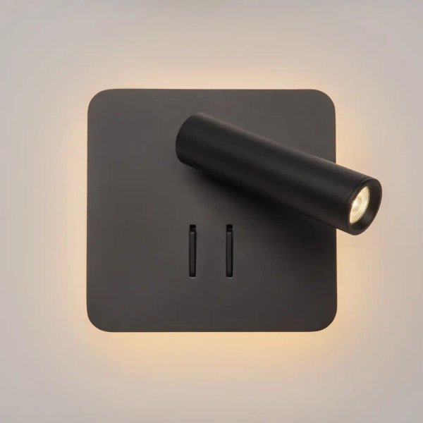 Kinkiet lampa ścienna Los 176 C175-WL-01-6W-B LED 9W 3000K czarna