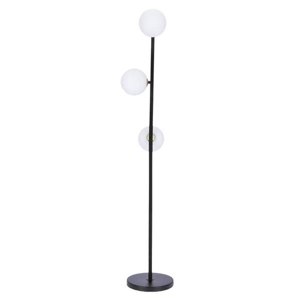 Stojąca lampa podłogowa Kama szklane kule do salonu