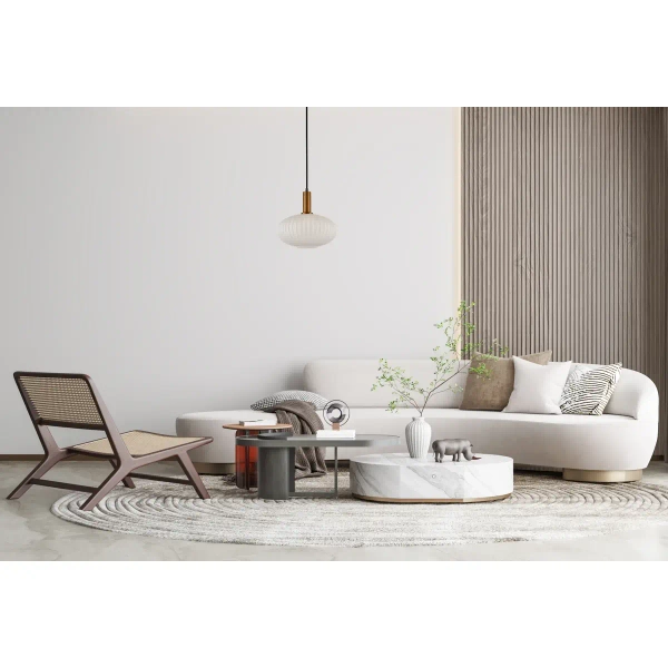 Owalna lampa wisząca Della PND-31982-1B-GD szklana złota biała