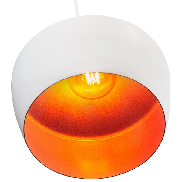 LAMPA wisząca MODERN 306760 Polux metalowa OPRAWA skandynawska zwis biały złoty