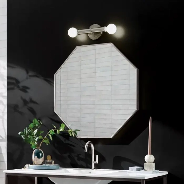 Podwójna lampa ścienna Torche QN-TORCHE-2W-BN LED 3W 3000K IP44 nikiel