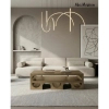 Złota ława VECTOR MM001501100387 drewniana nowoczesna 130x80cm