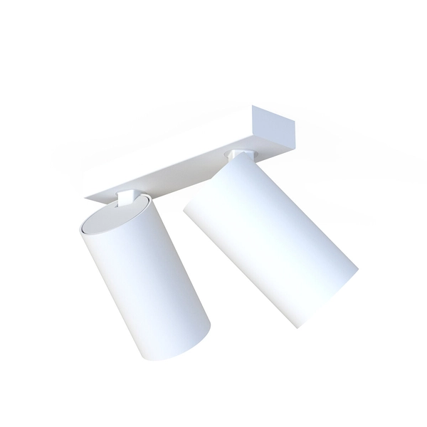 Lampa natynkowa 2-płomienna Mono 7810 biały downlight metalowy