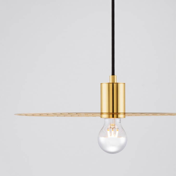 Lampa zwisająca metalowa BAMEPA LE44343 okragła złoty