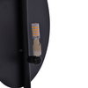 Designerska lampa naścienna Rega K-4637 Kaja czarny kinkiet nad lustro