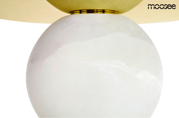Lampa wisząca HALO MSE010100142 kula ball biała złota