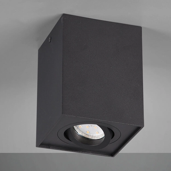 Lampa sufitowa BISCUIT 613000132 Trio do jadalni metalowa czarny