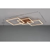 Kwadratowa lampa TRAIL R64493165 brązowa LED 31W 3000K sufitowa