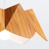 Geometryczna lampa wisząca Physalis QN-PHYSALIS-P-M-TEAK brązowy